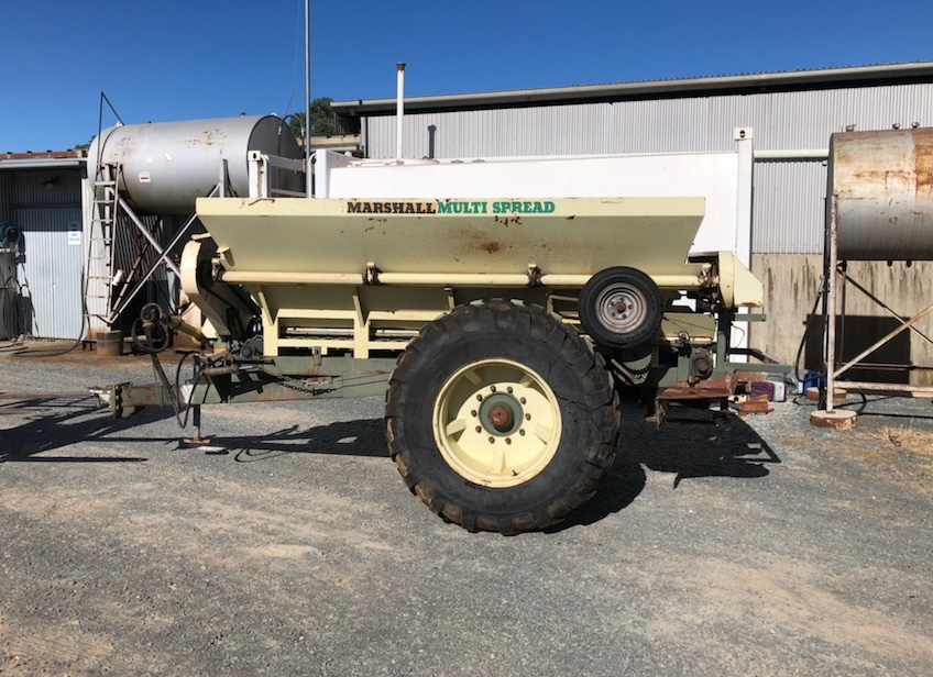 Marshall Multi Spread 5 Ton Tow Behind Spreader Machinery